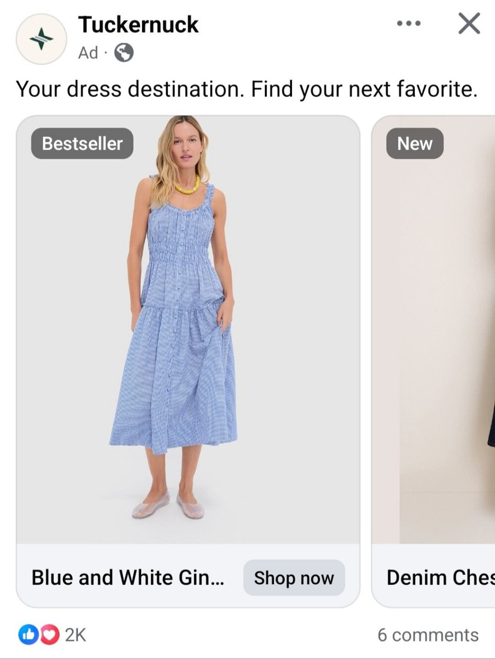 Tuckernuck Blue and White Gingham Seersucker Landis Maxi Dress